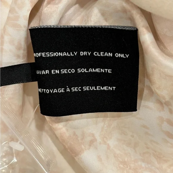 Guess Wool Blend Asymmetrical Cream Colored Wrap Coat, Size XL - Picture 14 of 16